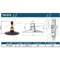 Камера шин  11,2-24 (280/85-24)/12,4-24 (320/8524) TR-218A (Kabat)