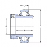 Підшипник кульковий закріплений SKF  (325103 RAE25 NPPB)
